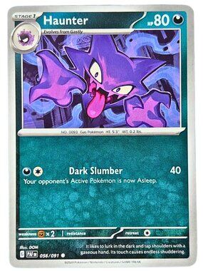 Haunter 056/091 Common Normal Paldean Fates Pokemon Card